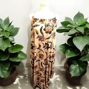 Floral Print Sleeveless Dress